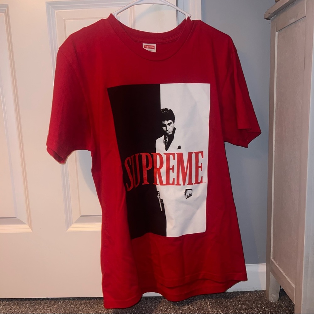 Supreme Red Scarface Split T-shirt